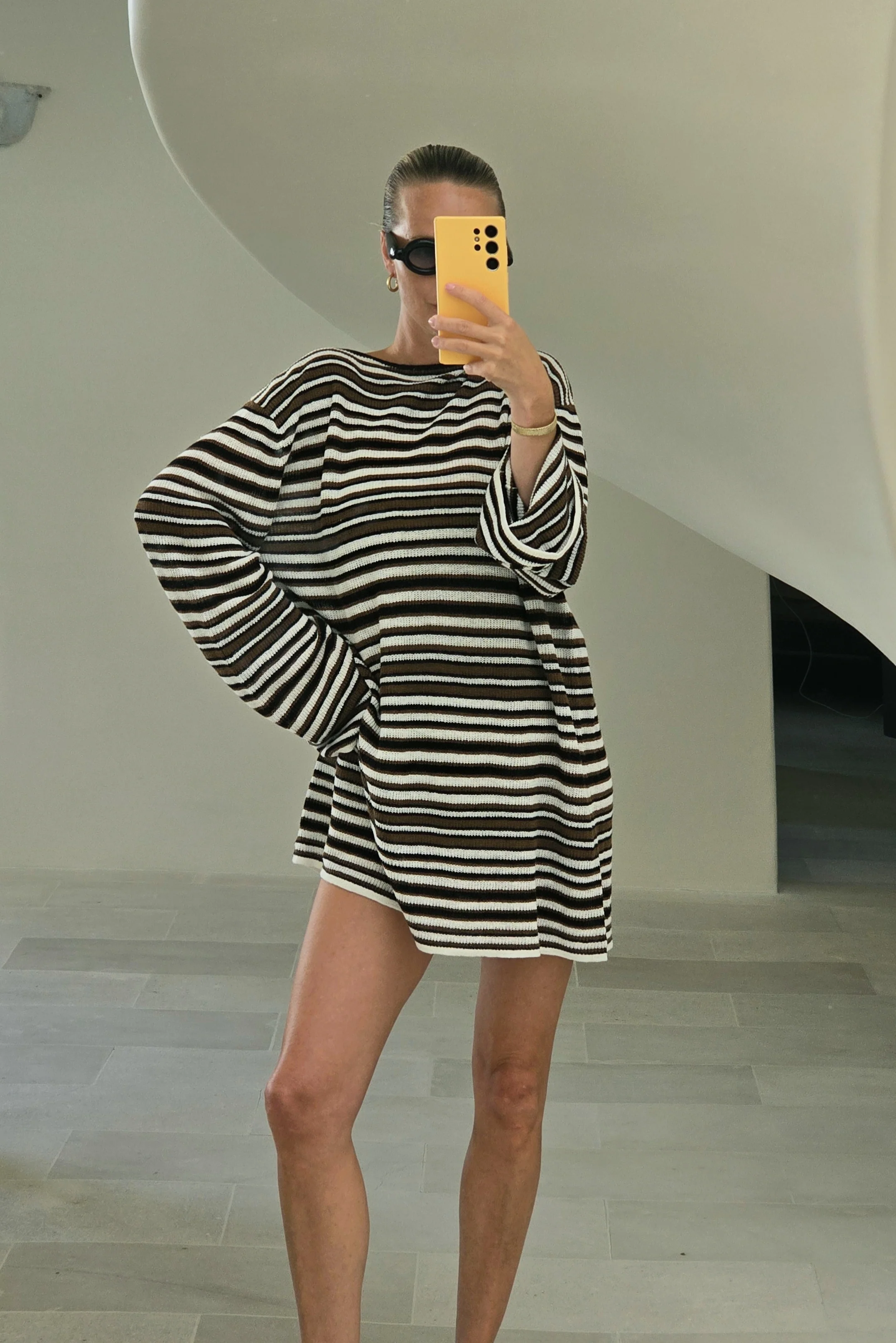 AURA MINI DRESS - DESERT STRIPE - Image 10