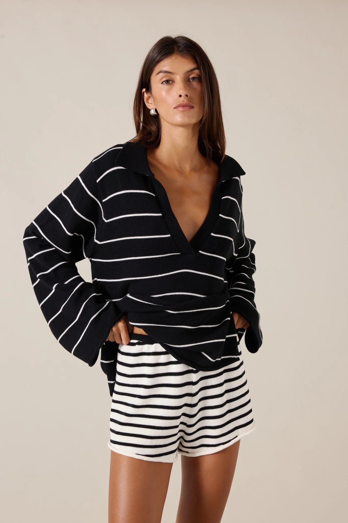 PRE-ORDER | CORDELIA SHORT - SABLE STRIPE - Image 5