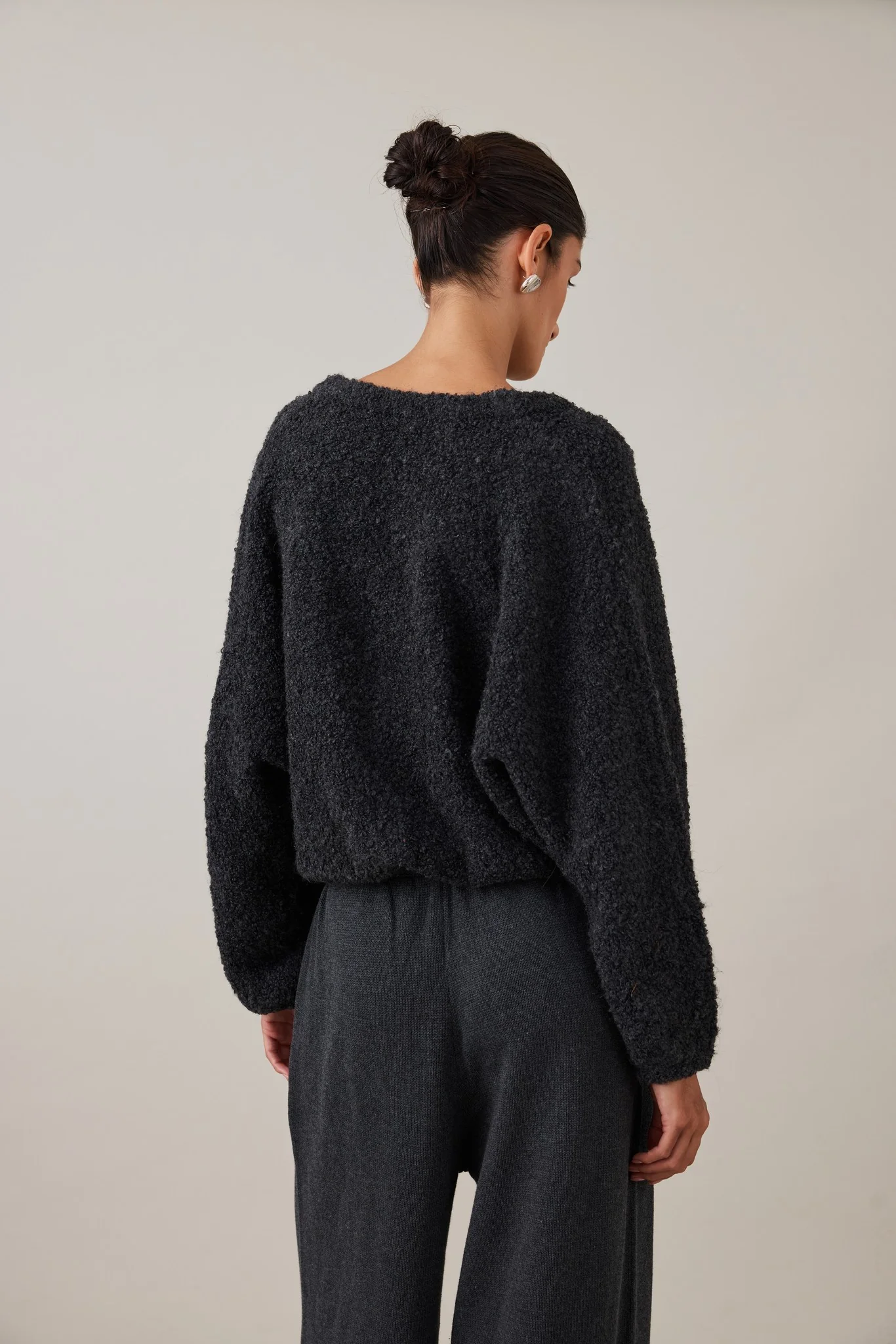 DREW CARDIGAN - CHARCOAL - Image 5
