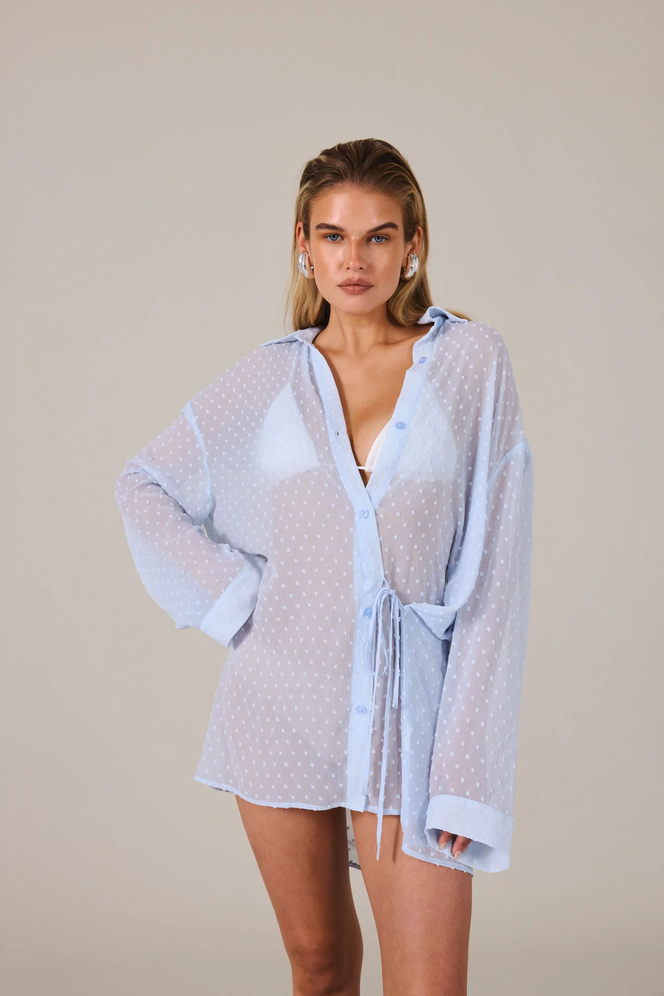 ELYSIA SHIRT DRESS - COAST - Image 7