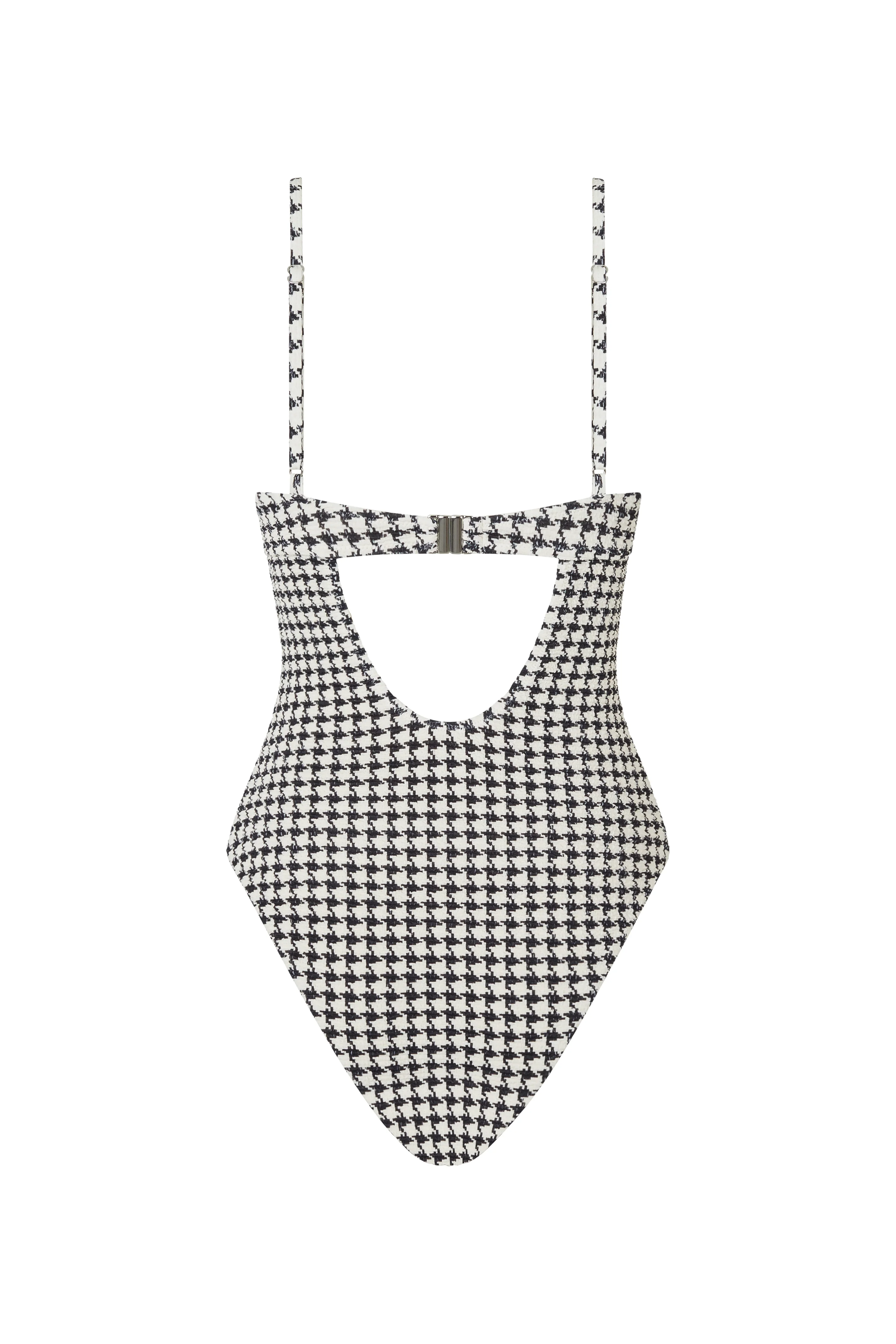 ESCAPE UNDERWIRE ONE PIECE - HOUNDSTOOTH - Image 7