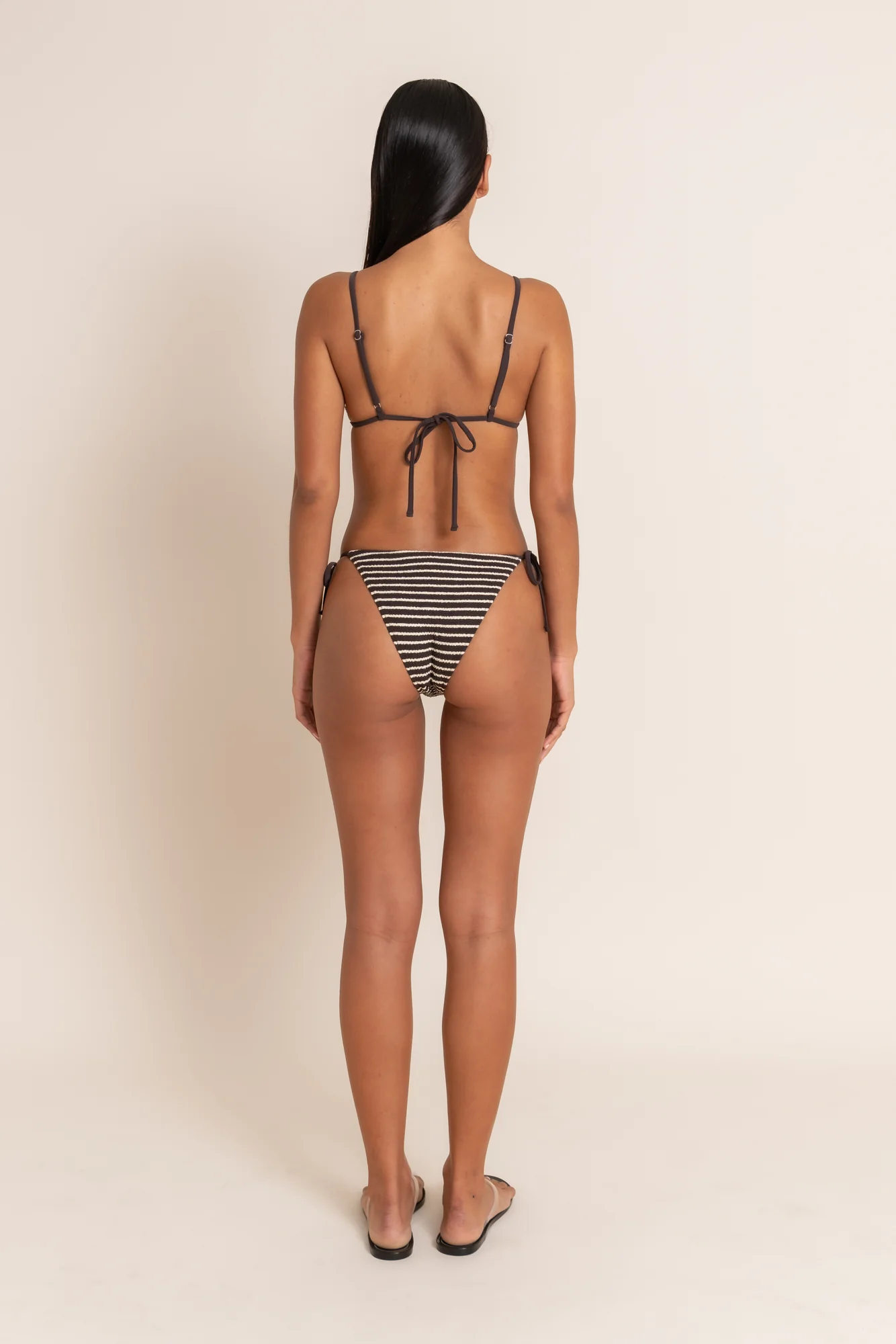 KOA TIE BOTTOM - COCAO STRIPE - Image 6