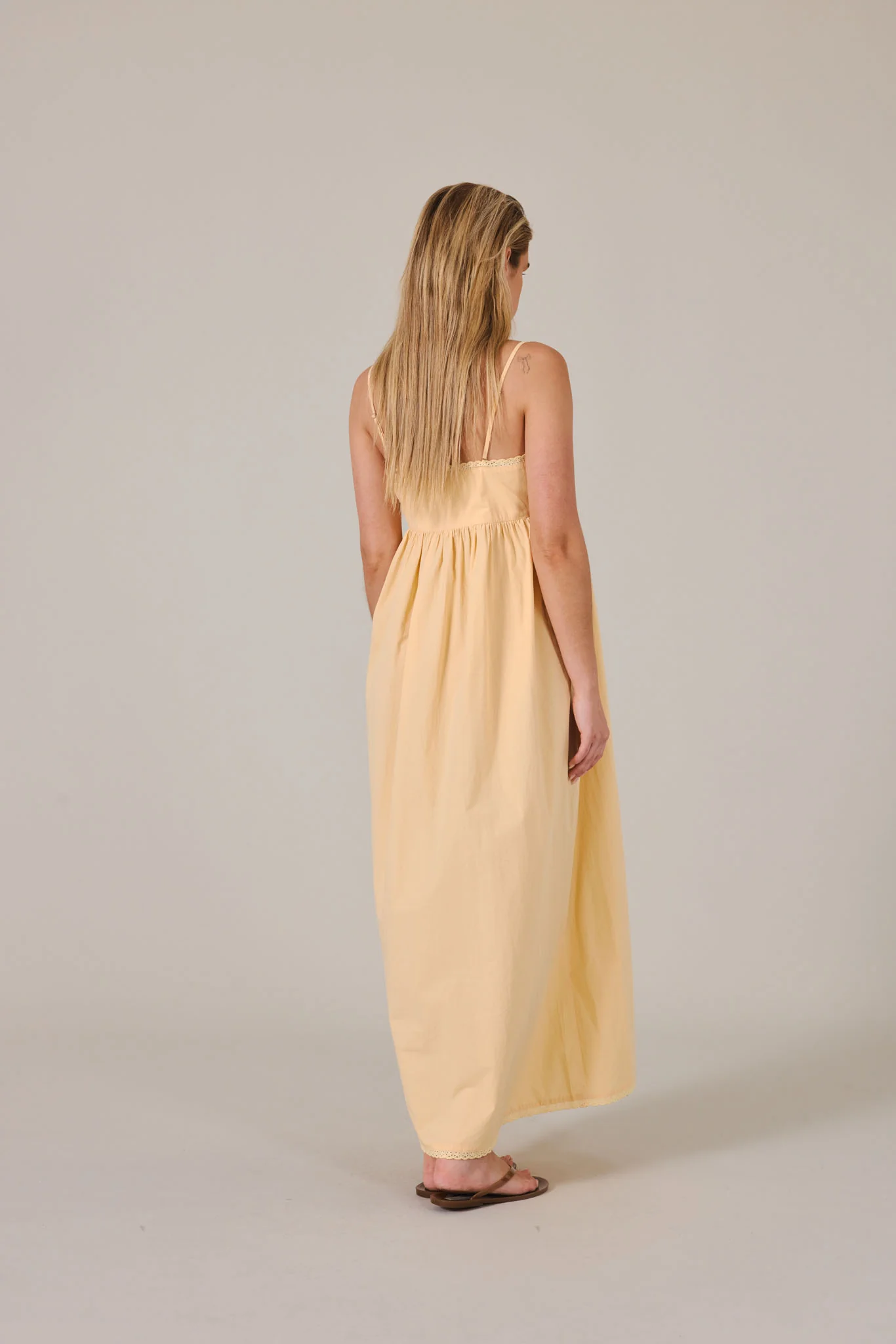 LILYA MAXI DRESS - PEACH - Image 6