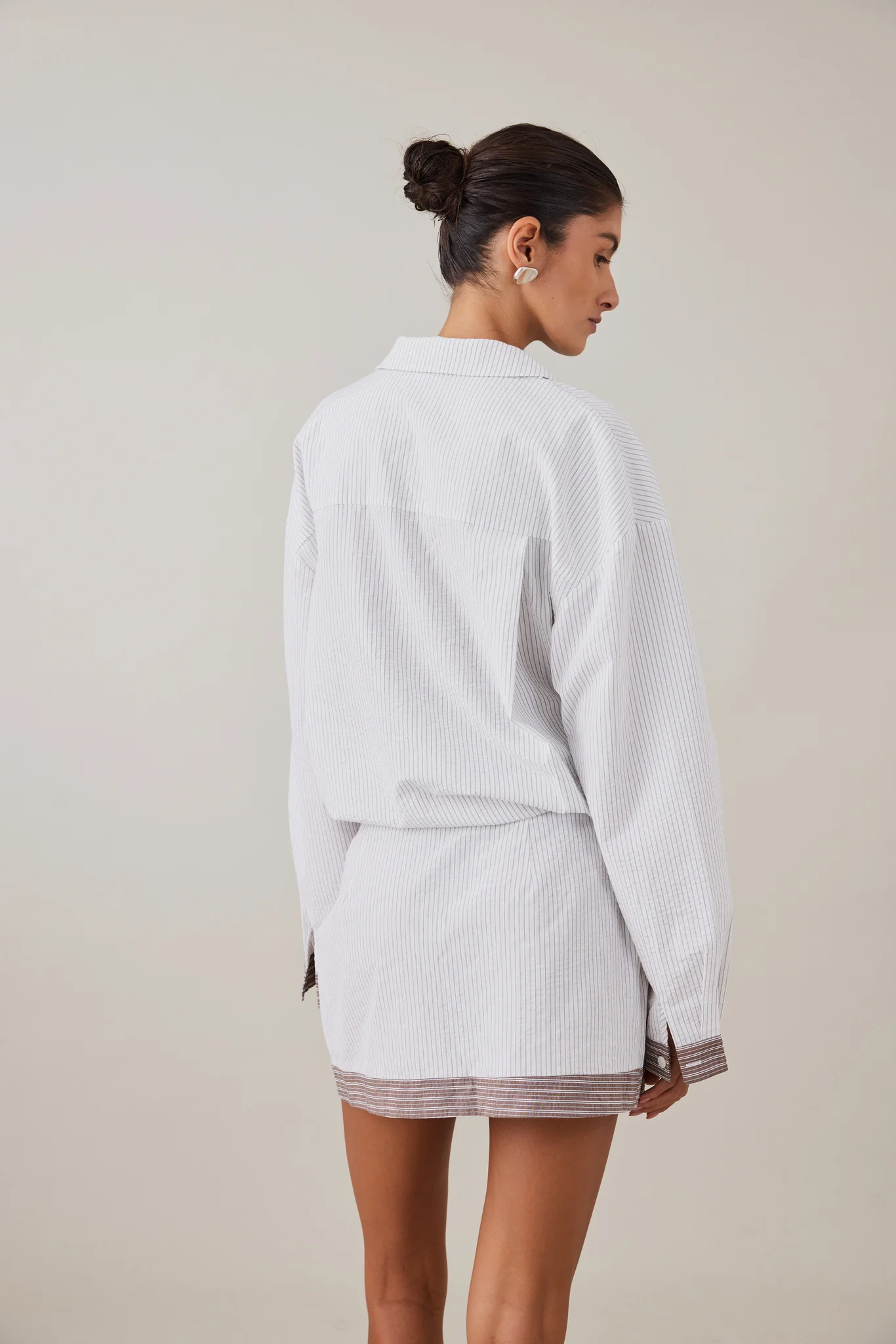 MAE SKIRT - SLATE STRIPE - Image 9
