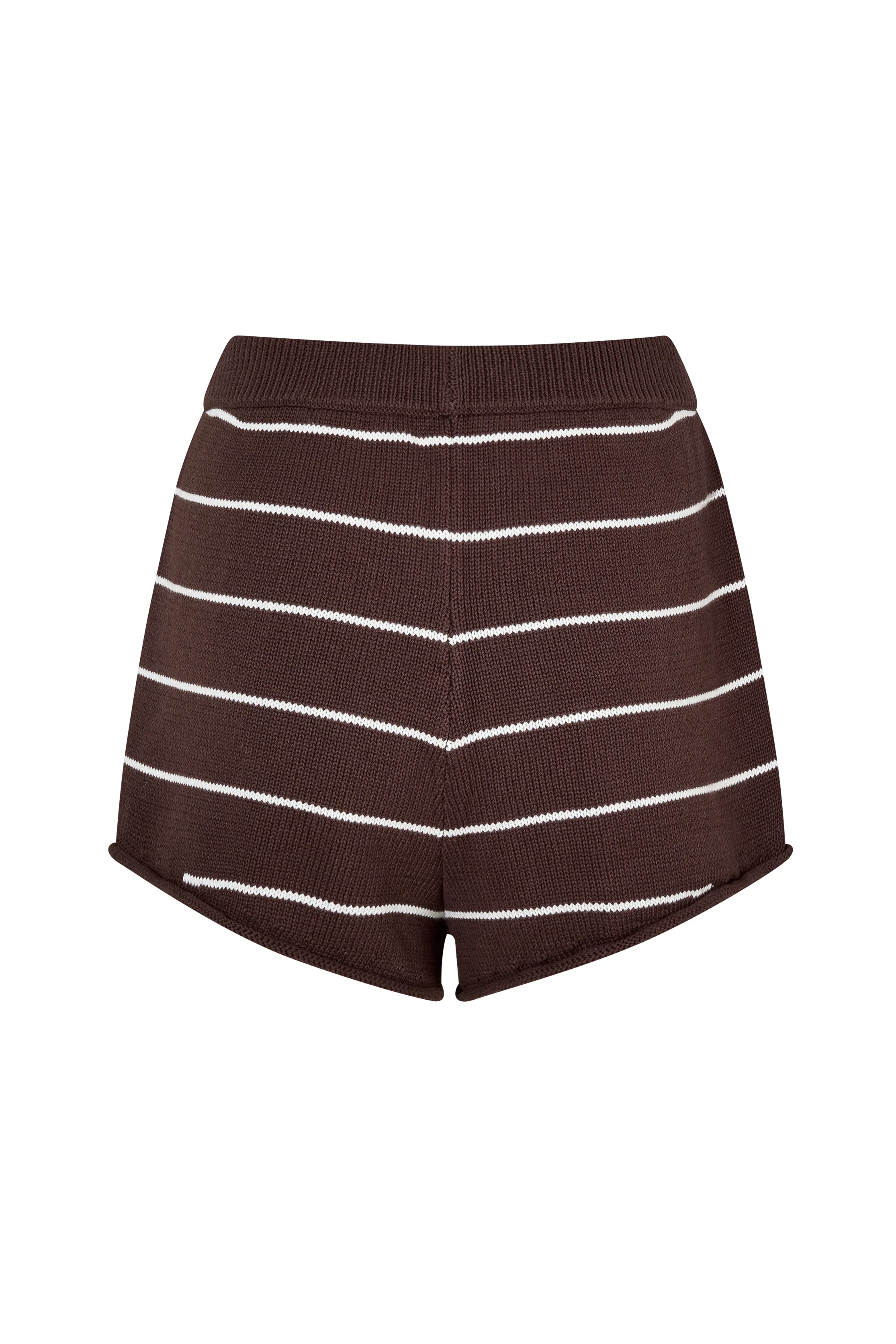 MANON SHORT - PECAN/WHITE STRIPE - Image 4