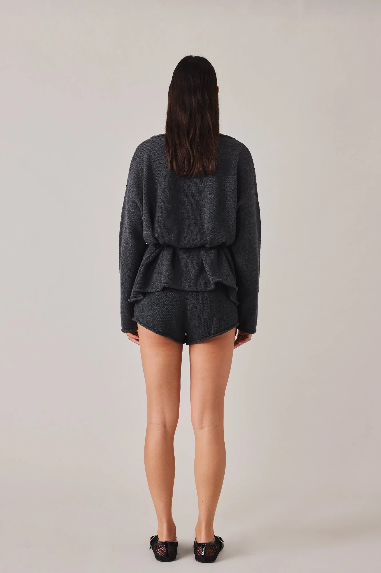 PRE-ORDER | SABINE BOOTY SHORT - CHARCOAL - Image 6