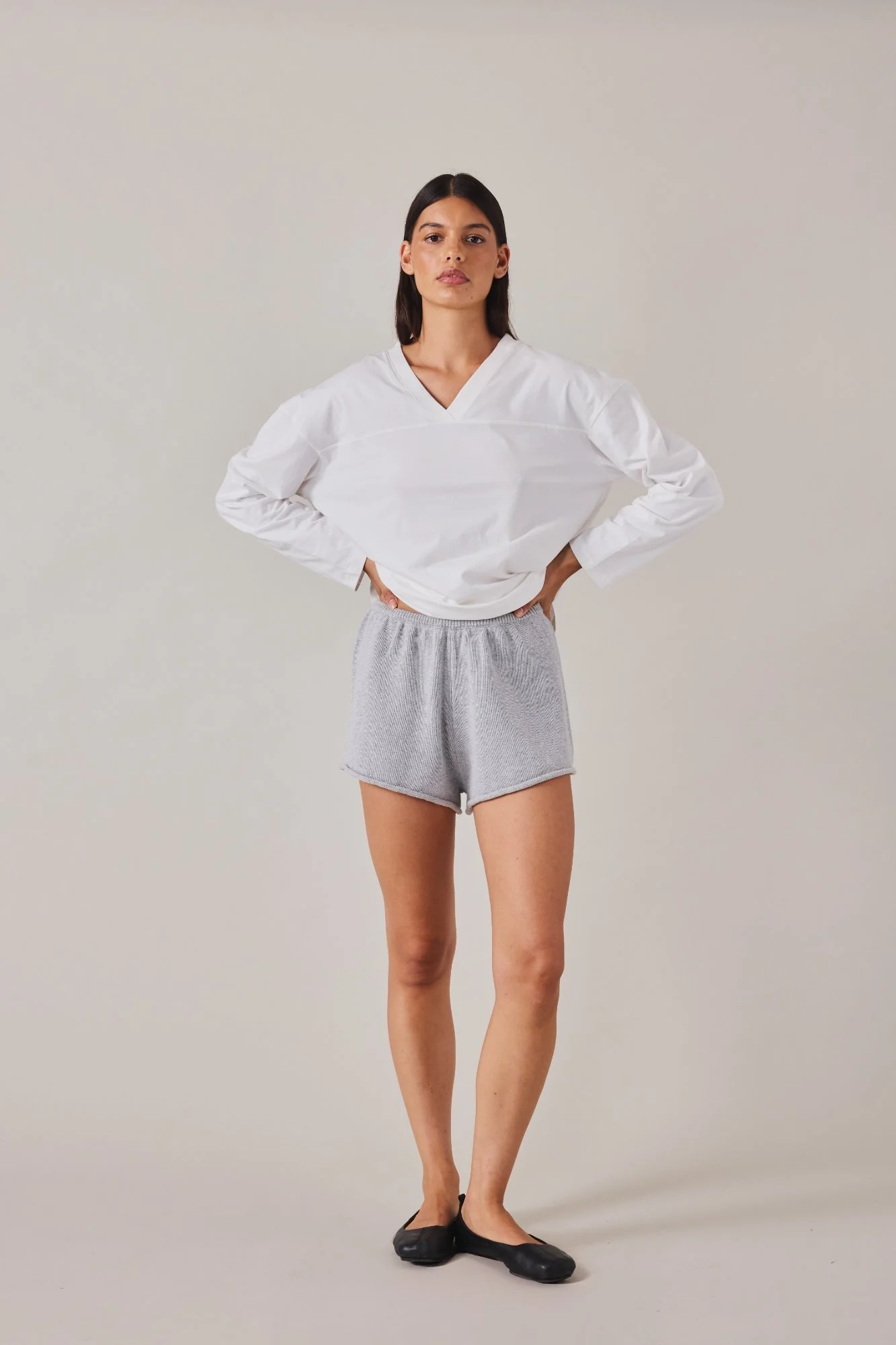 PRE-ORDER | SABINE BOOTY SHORT - GREY - Image 6